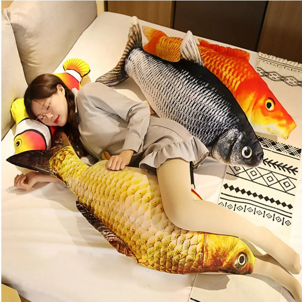3D Realistic Fish Plush Toy – Soft Stuffed Animal Pillow Gift Stuffed Animal Plush Nixie