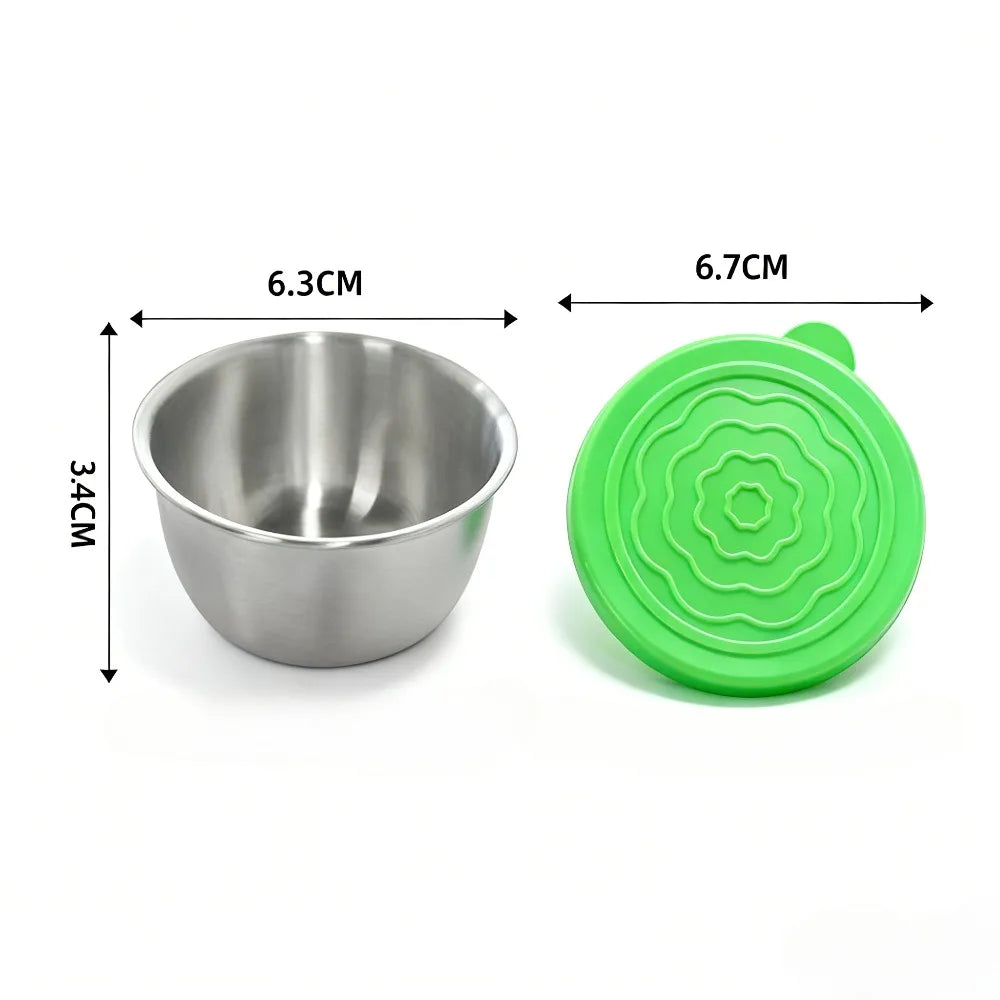 12pc 304 Stainless Steel Leakproof Food Containers & Dressing Cups Food Storage Containers Nixie