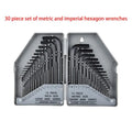 30-Pc S2 Steel Hex Key Allen Wrench Set – SAE & Metric Hex Key Wrench Set Nixie A