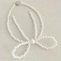 2pcs Magnetic Pearl Bowknot Curtain Tiebacks | Decorative Holdbacks Curtain Tiebacks Nixie milky white 1PCS