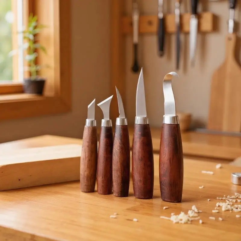 5-Piece Wood Carving Tool Set – Whittling Kit for Beginners Wood Carving Kit Nixie