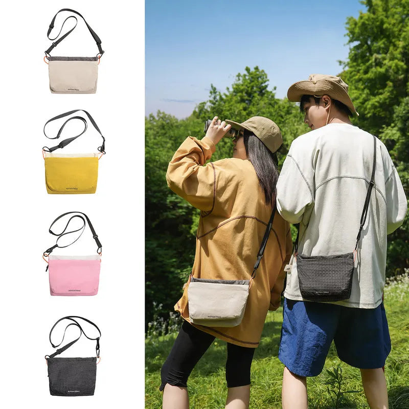 Men's Color-Block Crossbody Bag – Lightweight Hiking Shoulder Bag Crossbody Shoulder Bag Nixie