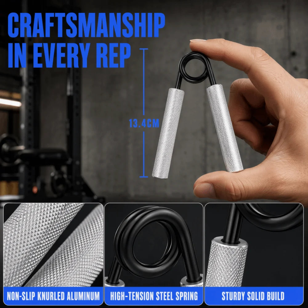 2pc Hand Grip Strengthener 150LB & 200LB Aluminum Forearm Trainer Hand Grip Strengthener Nixie