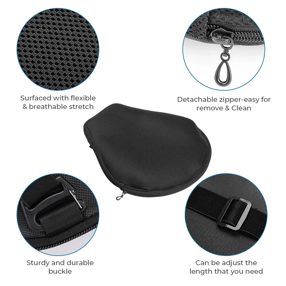 KEMITOUR Motorcycle Inflatable Air Seat Cushion – Universal Fit Motorcycle Seat Cushion Nixie