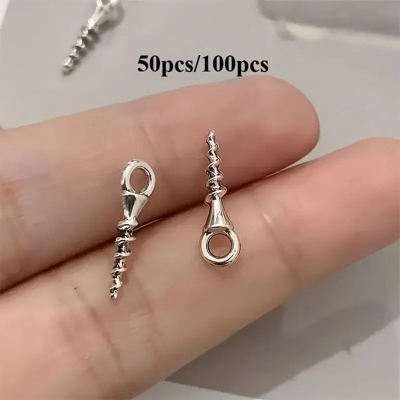 100 Mini Aluminum Eye Screws M2x3 – Wood, Wall & DIY Projects Eye Screws Nixie