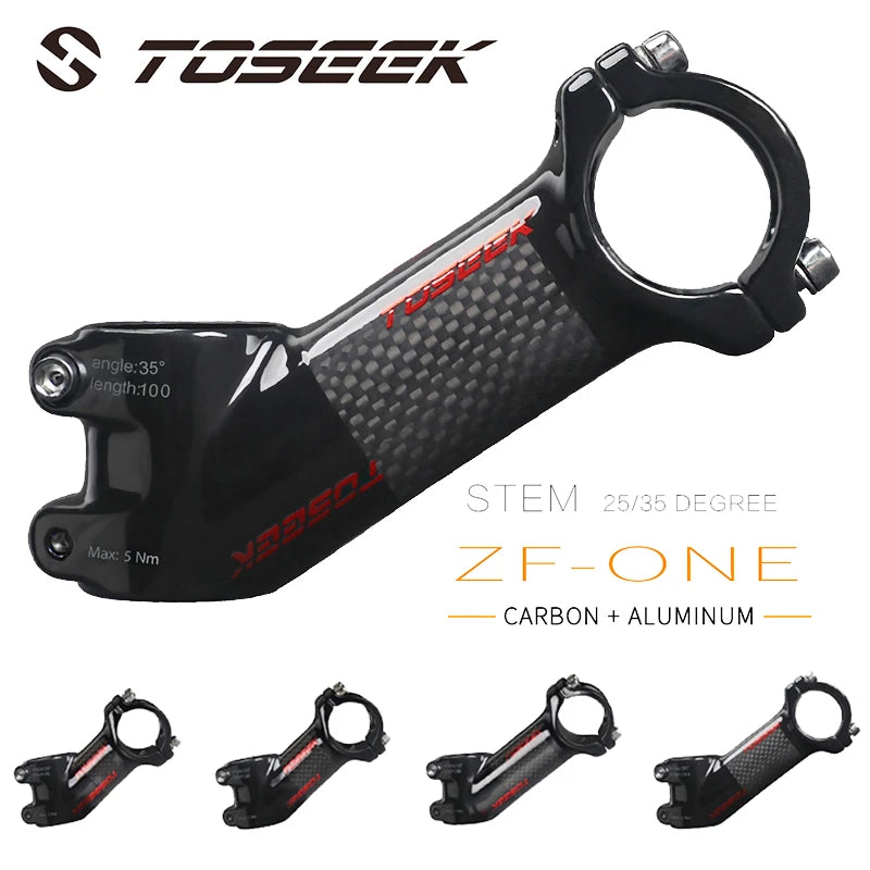 TOSEEK Carbon Alloy MTB Handlebar Stem 31.8mm Ultralight Bicycle Handlebar Stem Nixie