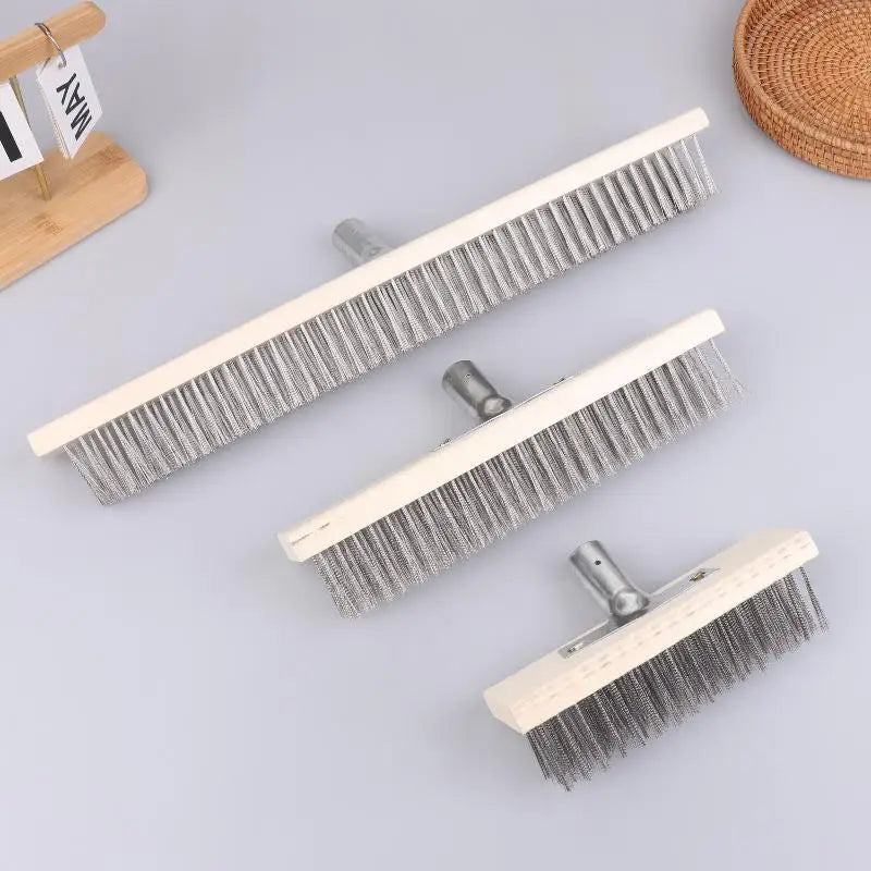 Heavy Duty Steel Wire Deck Brush Head 20cm 30cm 50cm Wire Deck Brush Nixie