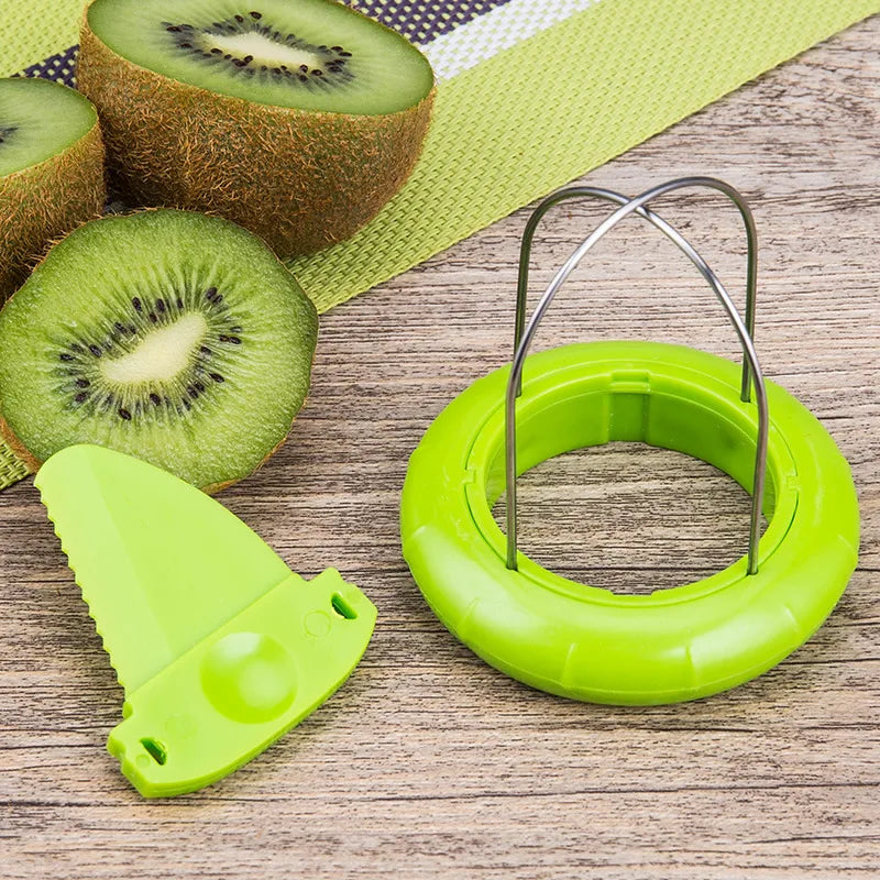 Stainless Steel Kiwi Cutter & Pitter with Easy Grip Handle Fruit Cutter Tool Nixie