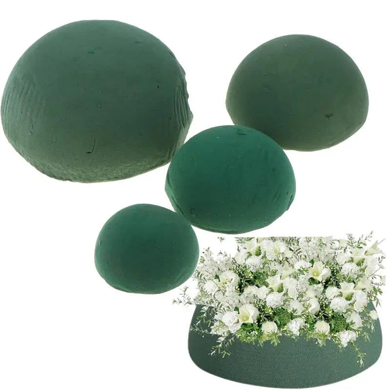 Green Floral Foam Half Ball – DIY Dry Flower Arrangement Base Floral Foam Block Nixie