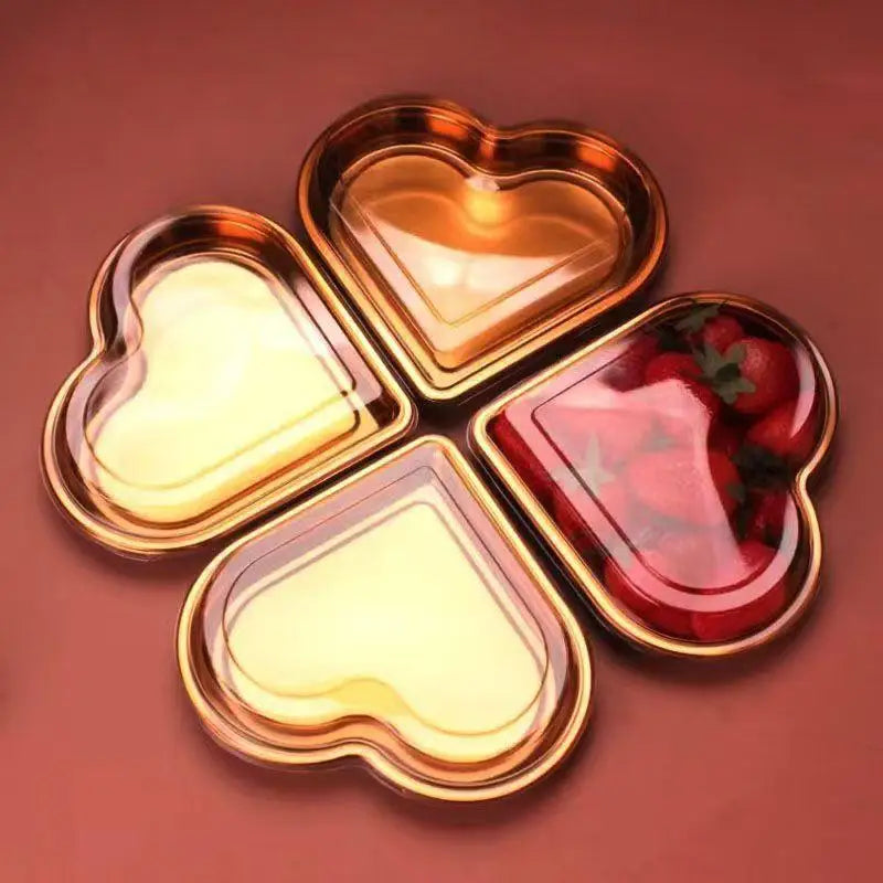 Heart-Shaped Snack Storage Boxes with Lid – Set of 3 Snack Storage Boxes Nixie