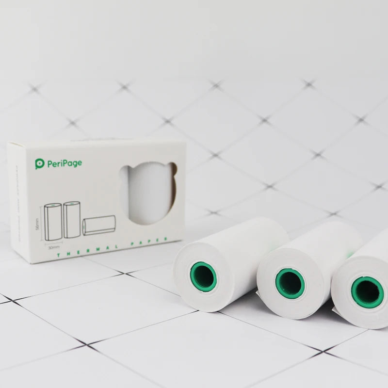 Peripage Thermal Paper 56x30mm – 3 Rolls for Mini Printers