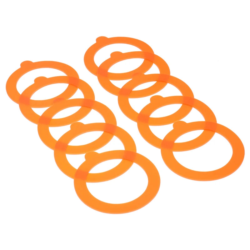 10-Pack Silicone Jar Gaskets – Airtight Leak-Proof Sealing Rings Jar Sealing Gaskets Nixie