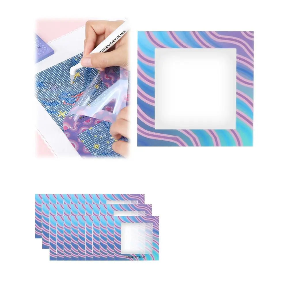 Diamond Painting Alignment Frames & Release Film 6/12Pcs Diamond Painting Tool Nixie