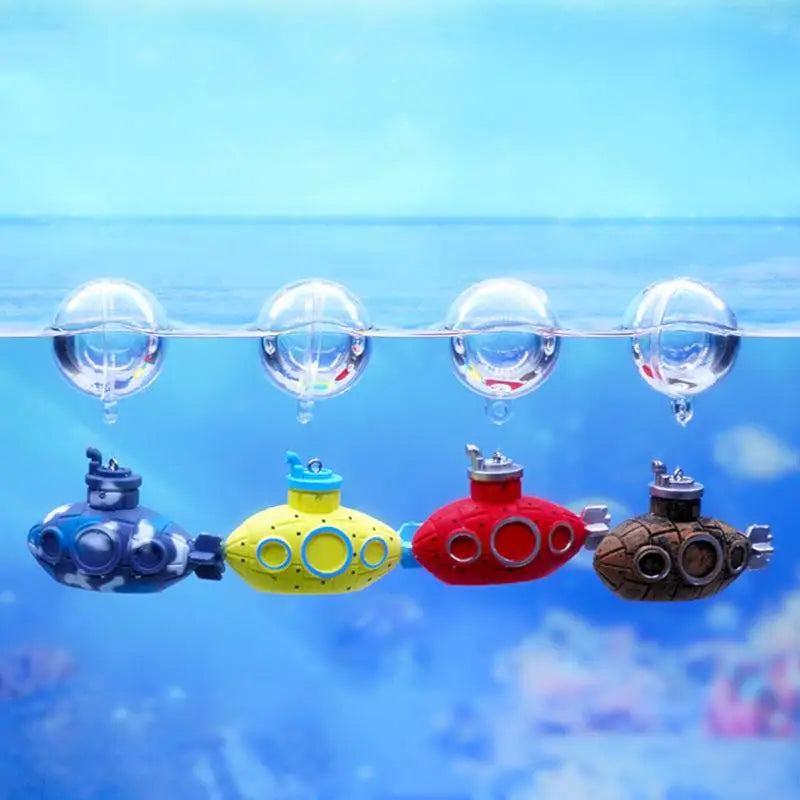 Floating Shark & Submarine Fish Tank Decorations – PVC Ornaments Aquarium Decoration Nixie