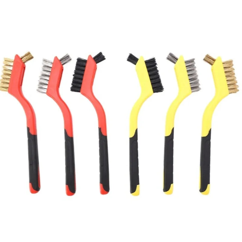 Wire Brush Set – Nylon, Brass & Stainless Steel Bristles Wire Brush Set Nixie