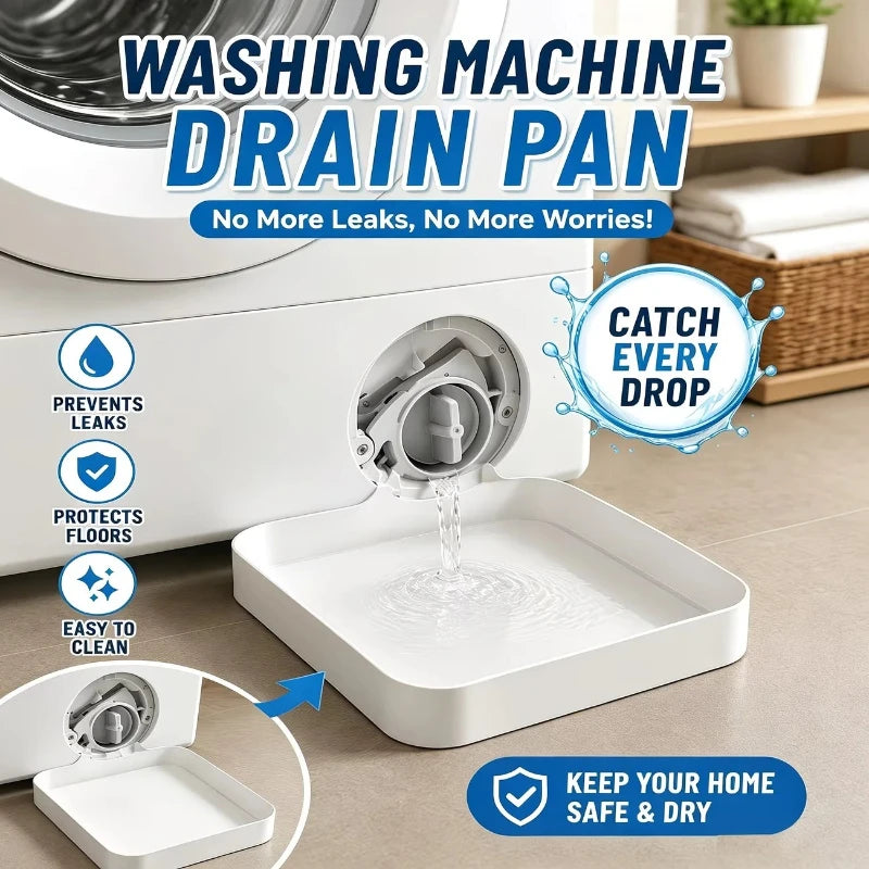 Washing Machine Drain Tray – Leak-Proof Floor Protector Pan