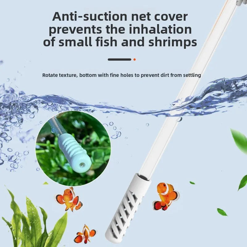 Aquarium Gravel Vacuum Manual Water Changer for Fish Tanks 20–40cm Aquarium Gravel Vacuum Nixie