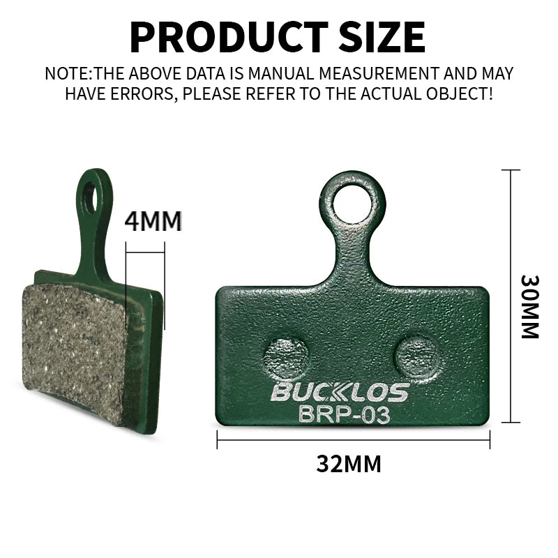 BUCKLOS Ceramic Disc Brake Pads – MTB & Road Hydraulic Brakes Disc Brake Pads Nixie