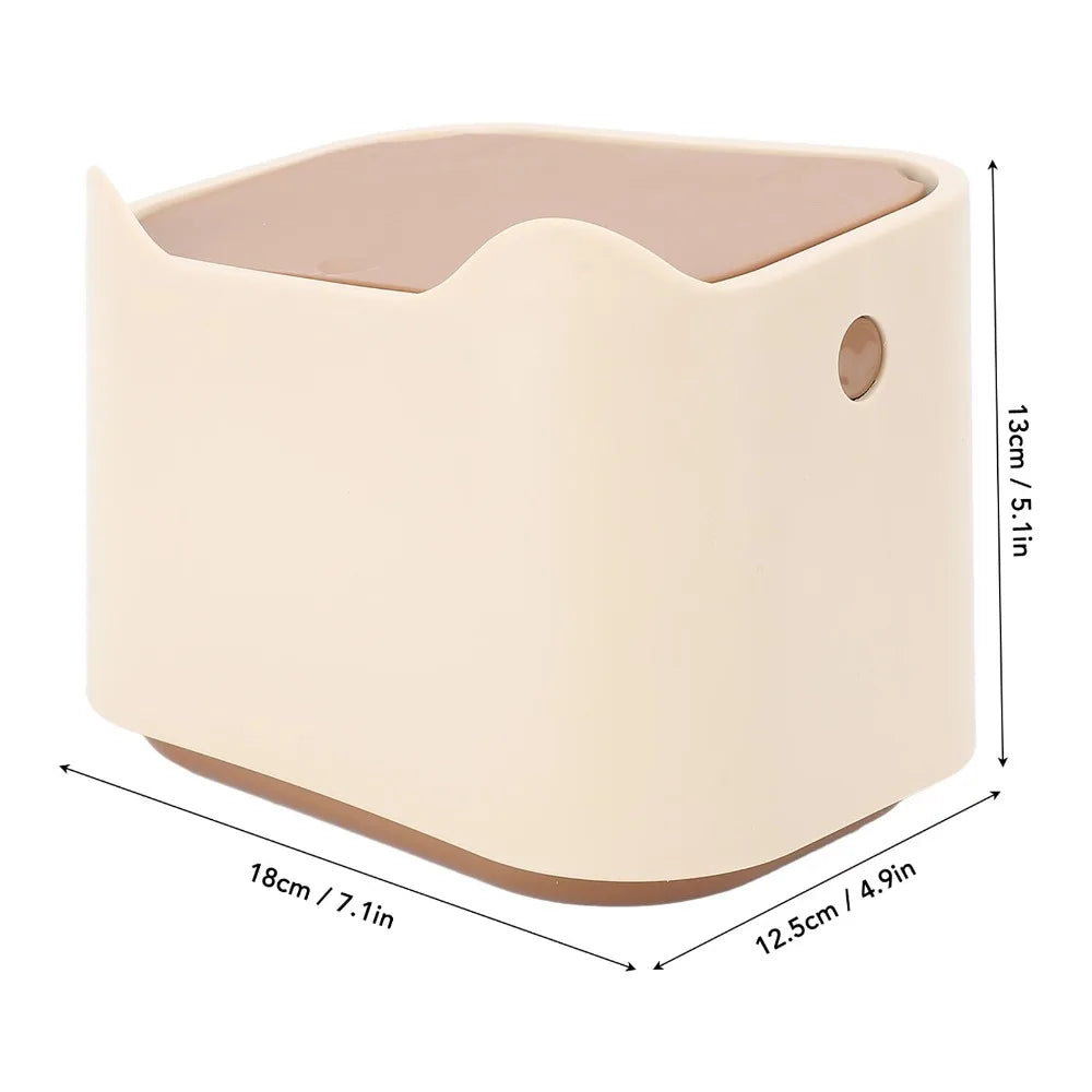 Enclosed Cat Litter Trash Can with Press Lid | Odor Control