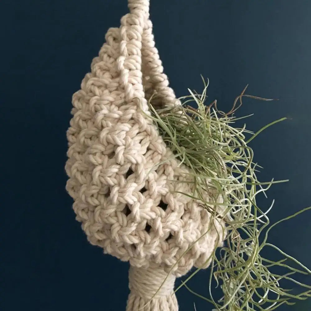 Macrame Hanging Basket | Handmade Cotton Plant Hanger