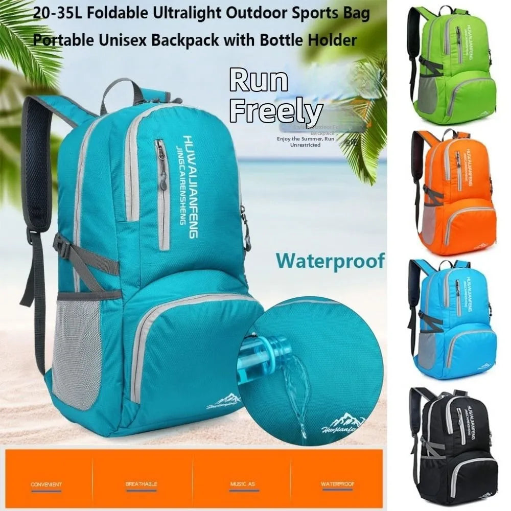 20–35L Foldable Ultralight Outdoor Backpack with Bottle Holder Foldable Outdoor Backpack Nixie