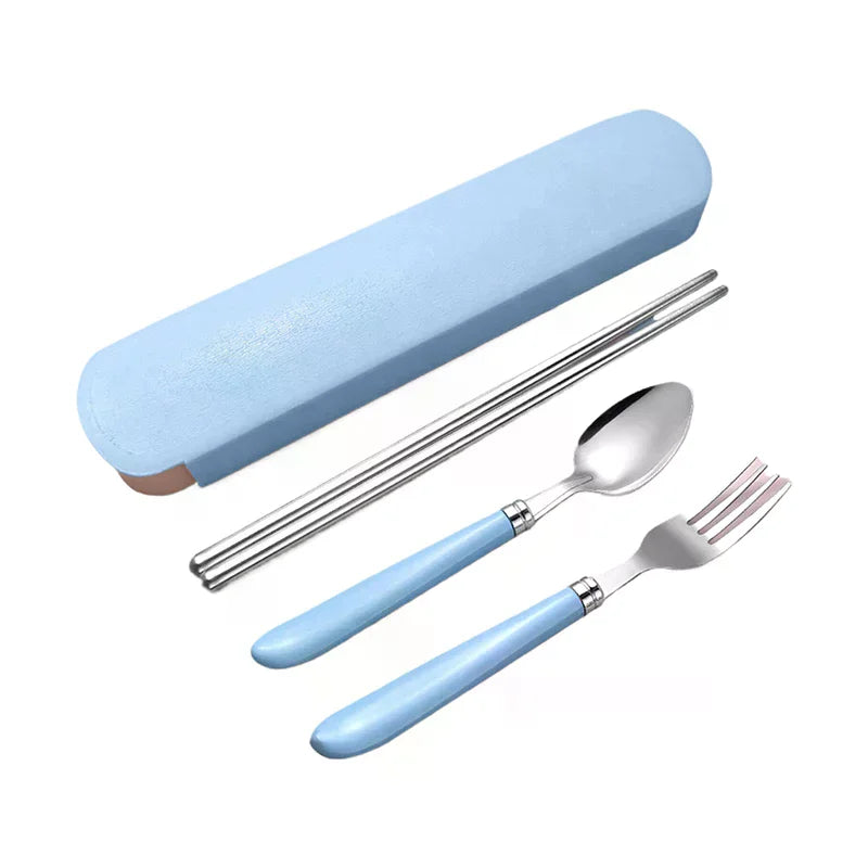 Portable 316L Stainless Steel Cutlery Set – Fork, Spoon & Chopsticks Portable Cutlery Set Nixie