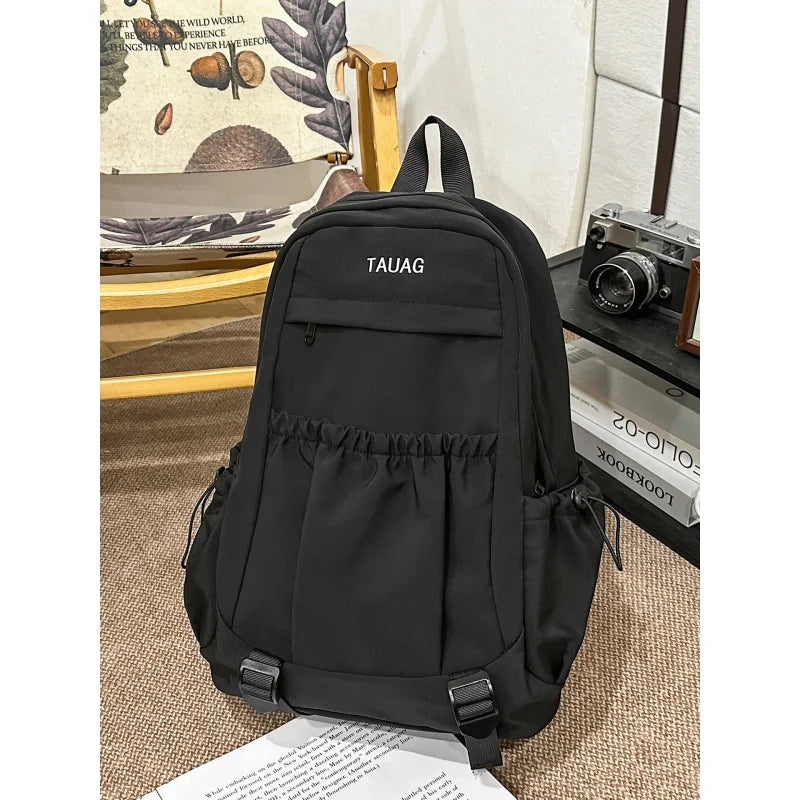 Nixie Color-Block Nylon Backpack | Travel & College Bag Nylon Backpack Nixie