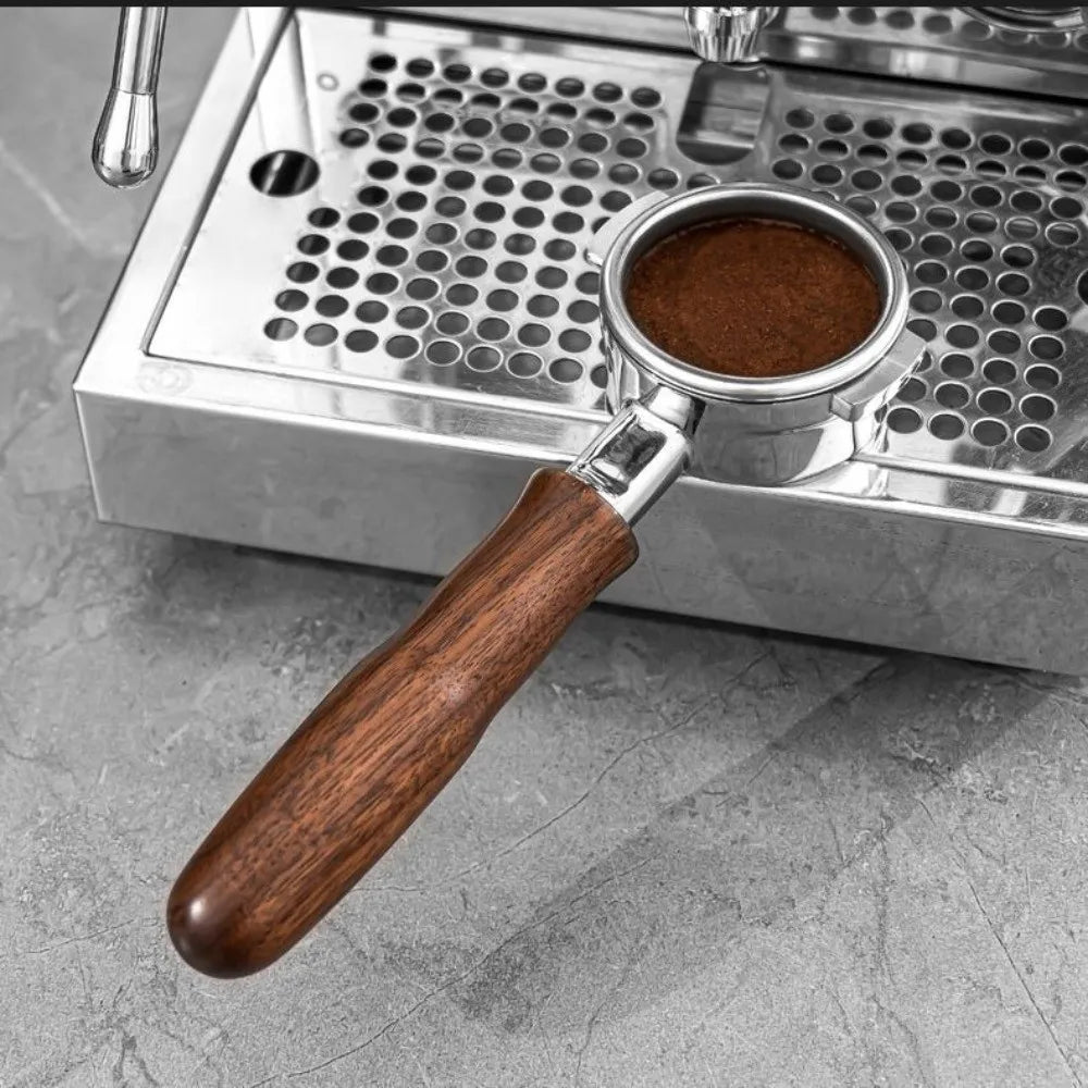 M10 Revolving Wood Portafilter Handle for 51/53/58mm Espresso Portafilter Handle Nixie