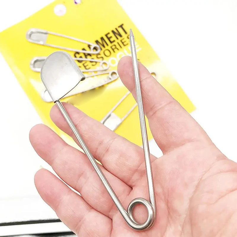 Large Stainless Steel Safety Pin 12.8cm – DIY Sewing Tool