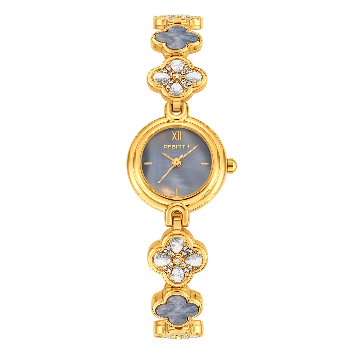 REBIRTH Four-Leaf Clover Mother-of-Pearl Women's Quartz Watch Women's Quartz Watch Nixie 3