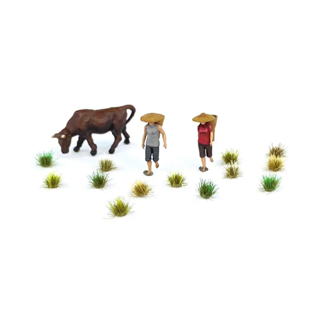 Static Grass Tufts 104pcs – Miniature Landscape Scenery Kit