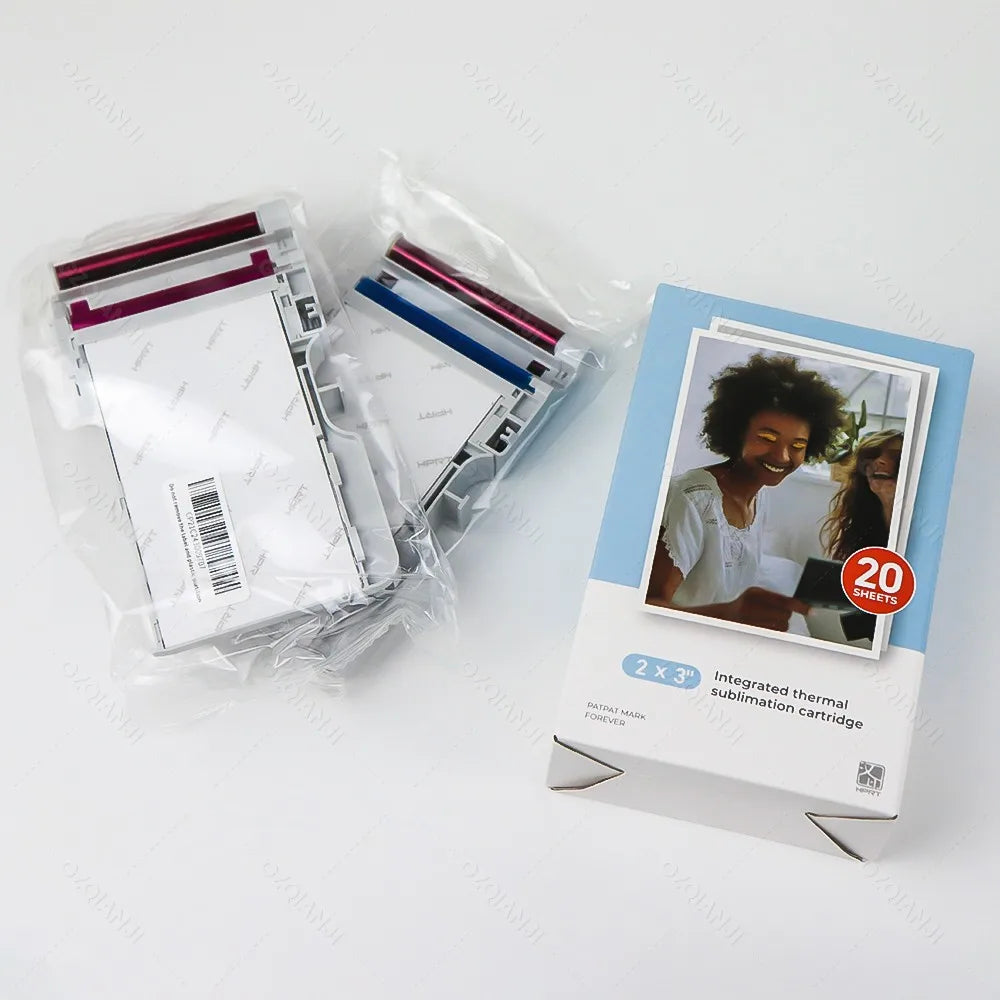 HPRT CP2100 2x3" Thermal Photo Paper & Color Ribbon – 20 or 60 Printer Photo Paper Nixie
