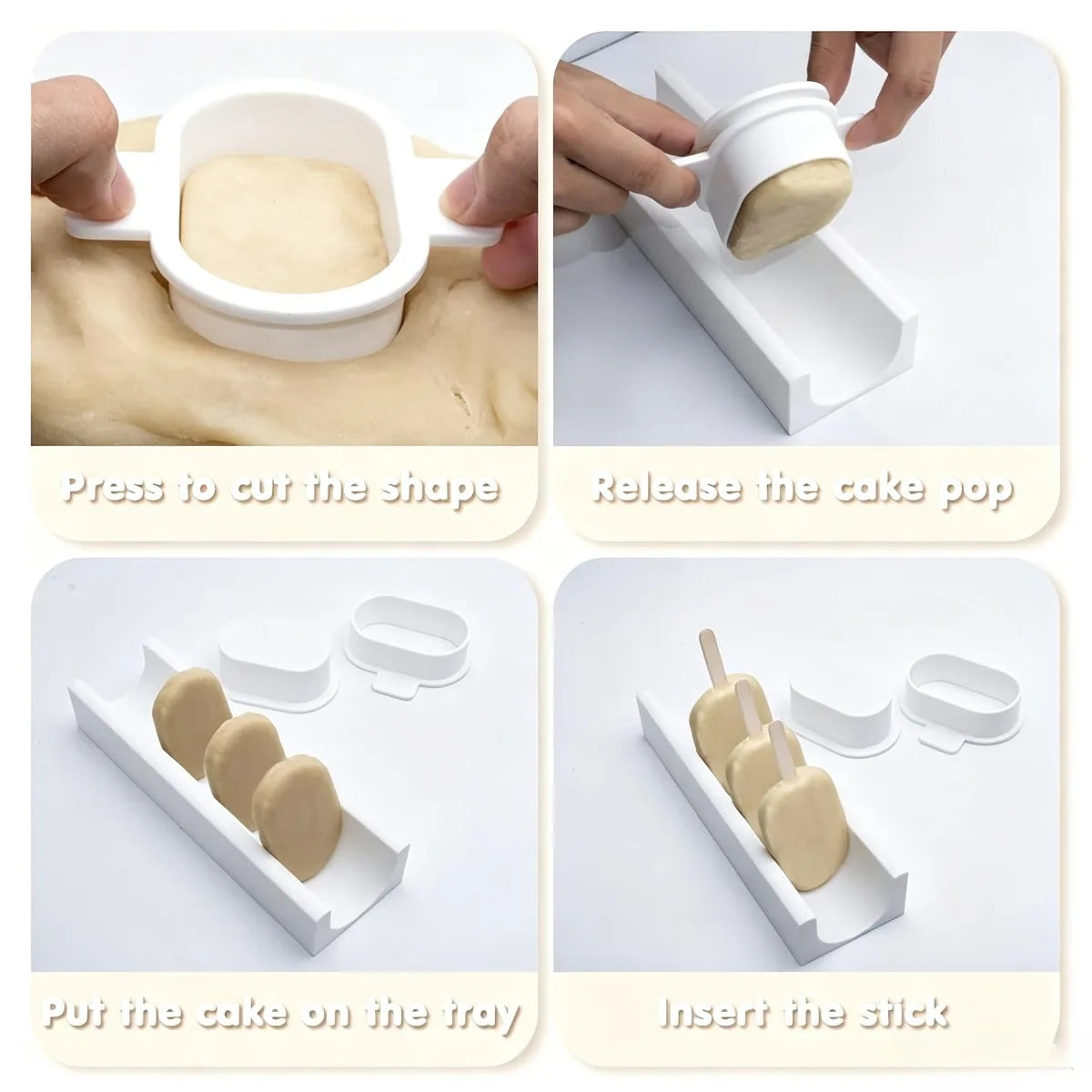 Cake Pop Mold Set – 100 Sticks, Bags & Ribbons | Baking Kit Cake Pop Mold Kit Nixie