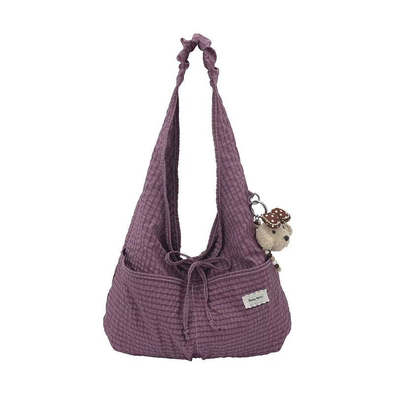 Korean Style Patterned Canvas Tote Bag – Large Capacity Women Canvas Tote Bag Nixie