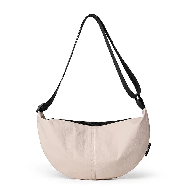 Japanese Minimalist Dumpling Shoulder Bag – Women's Crossbody Crossbody Shoulder Bag Nixie BB-1473WHITE