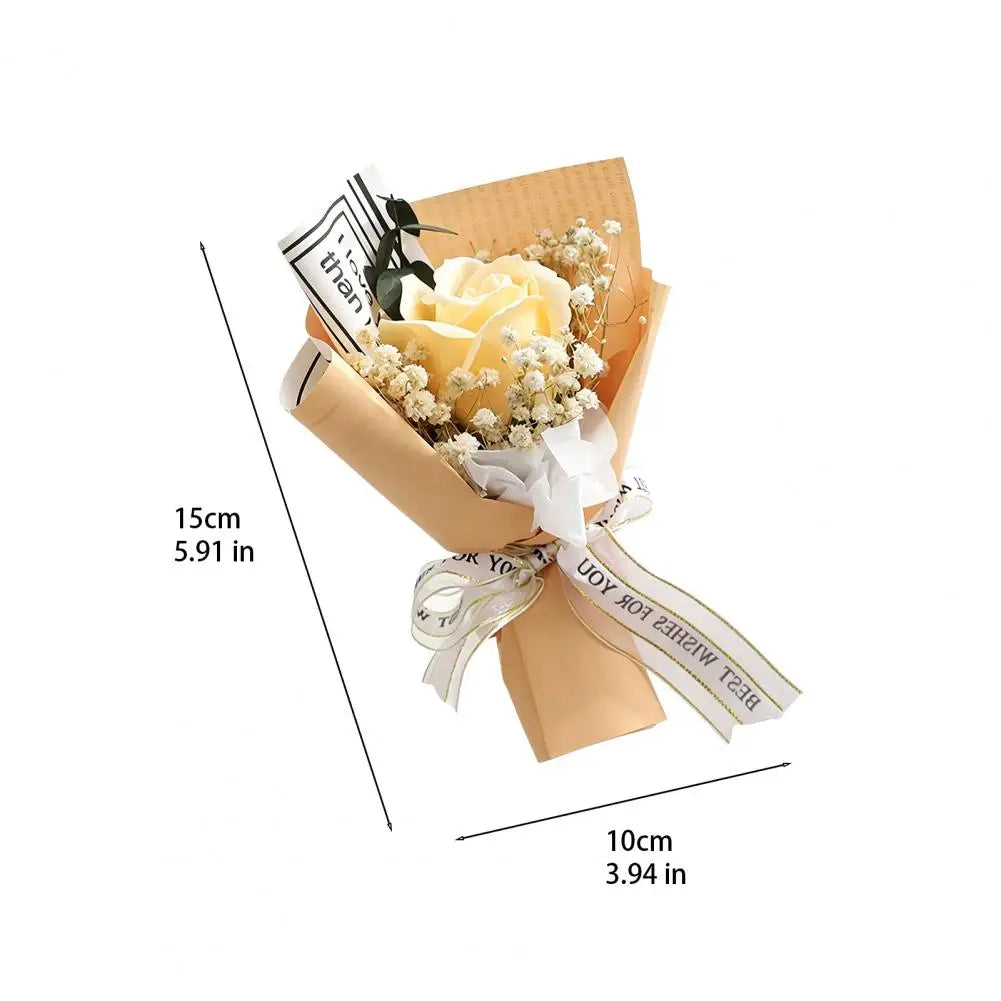 Mini Artificial Rose Bouquet – Handcrafted Fake Flowers Decor Artificial Flower Bouquet Nixie