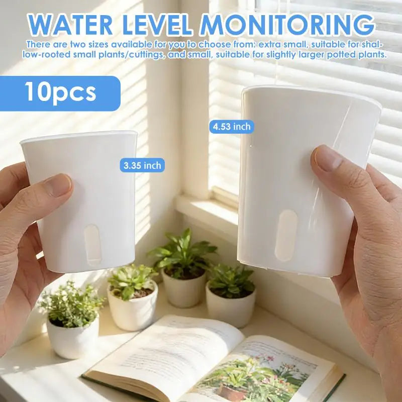 Self-Watering Planter Pot for Herbs & Succulents | 3/5/10 Pack