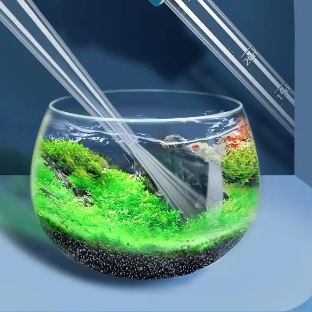 Aquarium Vacuum Cleaner Extended Straw Water Exchanger Tool
