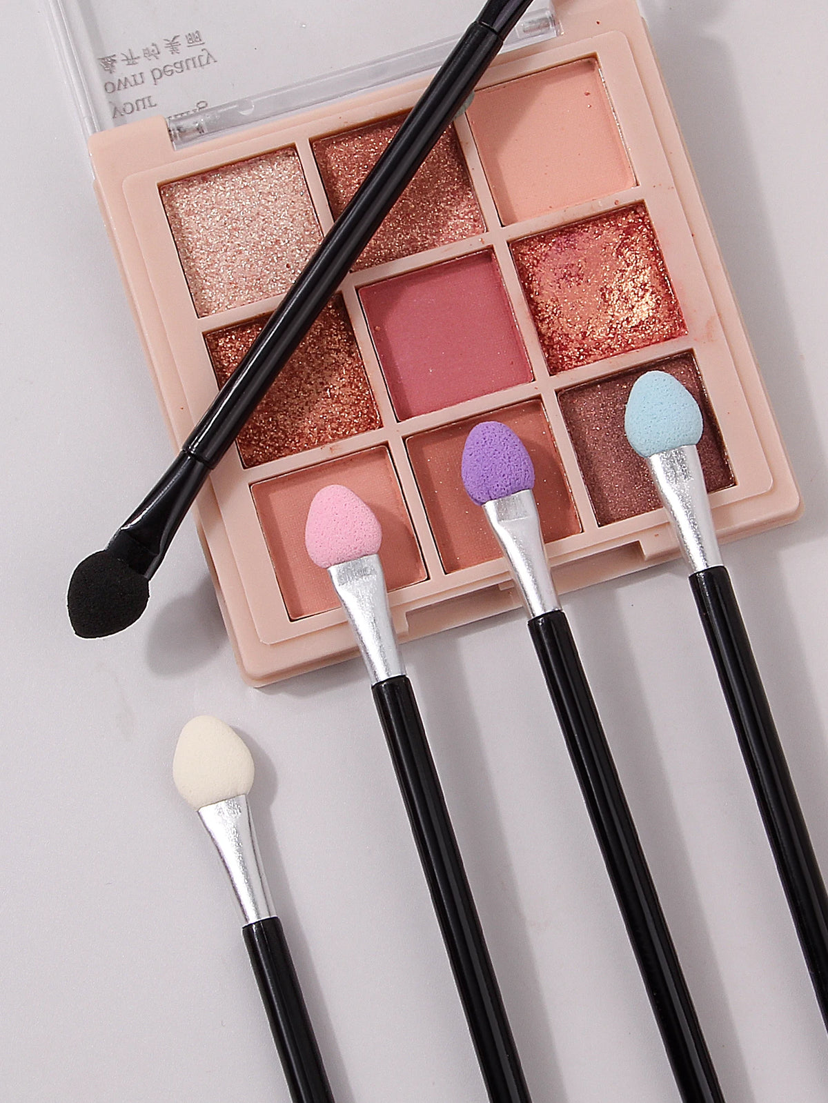 Sponge Eyeshadow Applicator Brush Set 10/50 Pcs – Double Head Eyeshadow Applicator Set Nixie