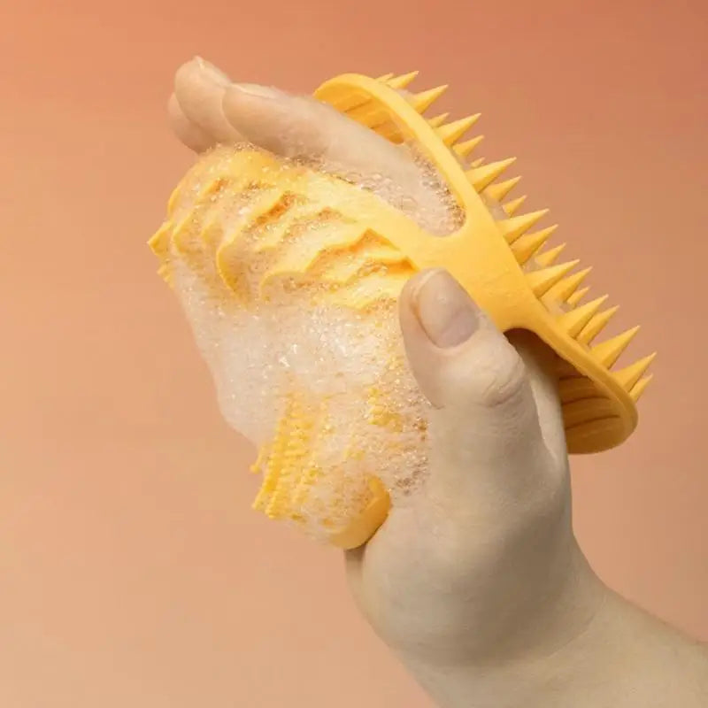 Dual-Sided Silicone Body Scrubber & Scalp Massage Bath Brush Bath Scrub Brush Nixie