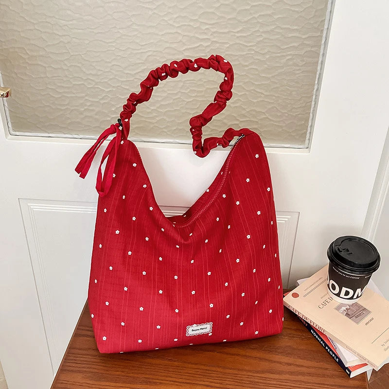 Women's Chiffon Polka Dot Crossbody Bag | Korean Style Tote Crossbody Shoulder Bag Nixie