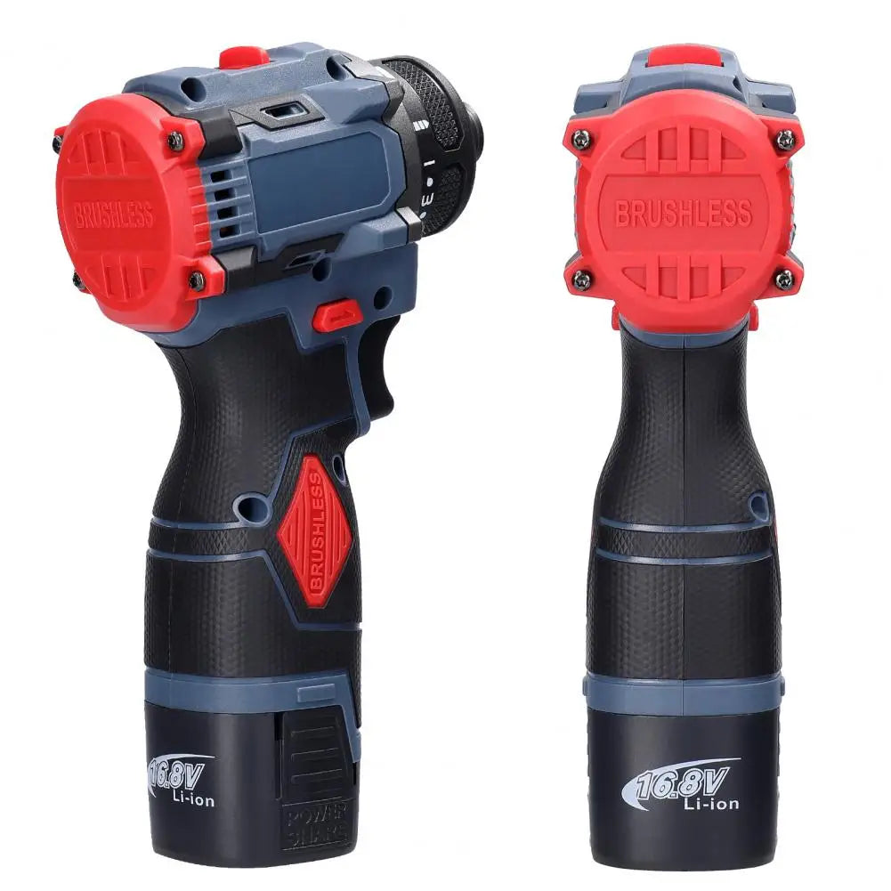 16.8V Cordless Drill Driver – 45Nm Brushless Motor Power Tool Cordless Drill Driver Nixie