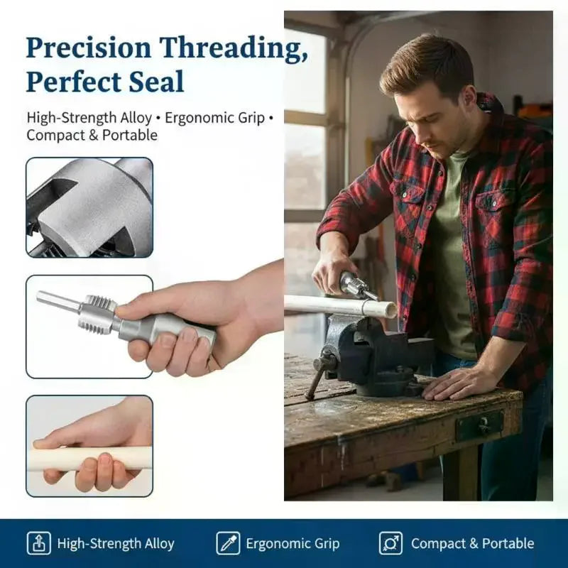 Pipe Thread Cutting Tool – Internal & External PVC Threader Kit