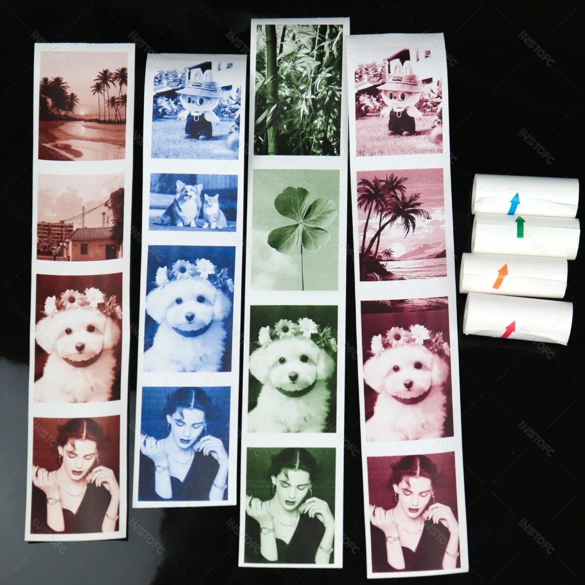 57mm HD Color Thermal Paper Rolls for Mini Pocket Printer 6/8 Pack Thermal Printer Paper Nixie