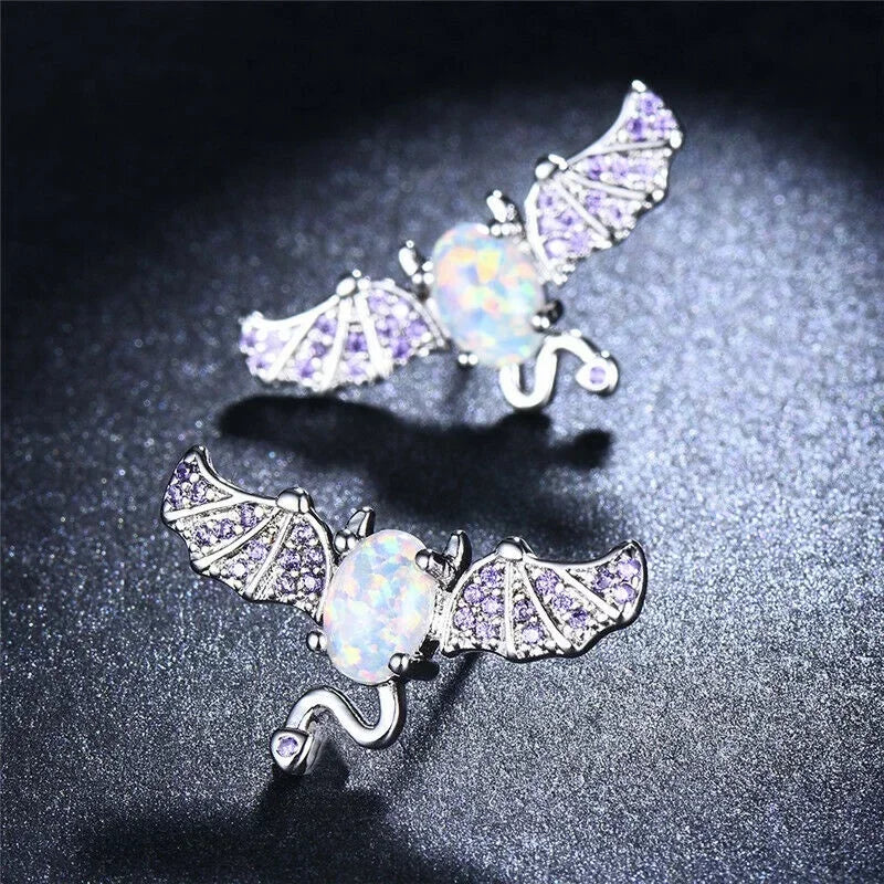 Simulated Opal Crystal Stud Earrings – Zinc Alloy Fashion Jewelry Stud Earrings Nixie