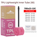 700x23-32C Lightweight 28g TPU Road Bike Inner Tube Presta Bike Inner Tube Nixie 85mm