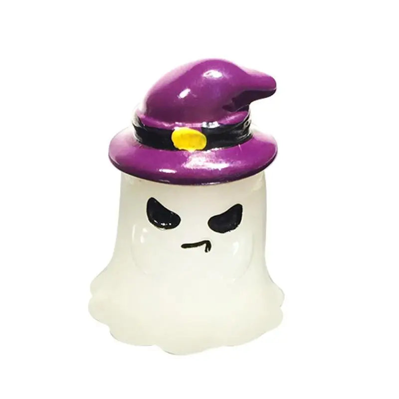 Glow-in-the-Dark Halloween Mini Resin Figurines Set 5pc Halloween Resin Figurines Nixie