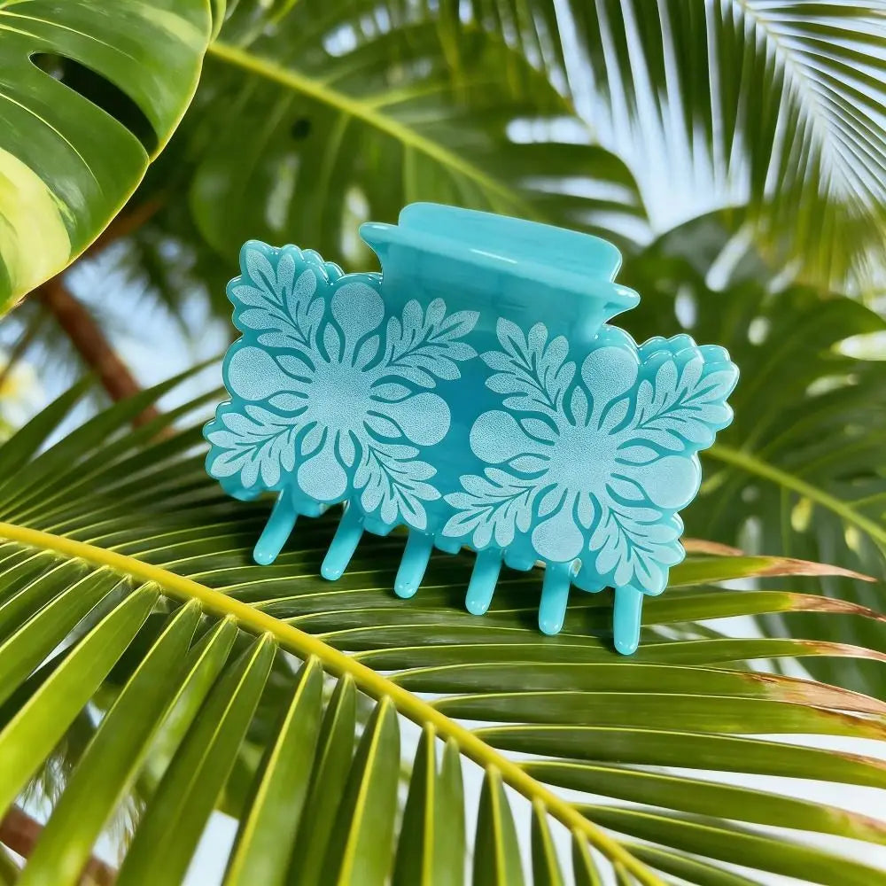 Tropical Hawaiian Floral Hair Claw Clip – Summer Style