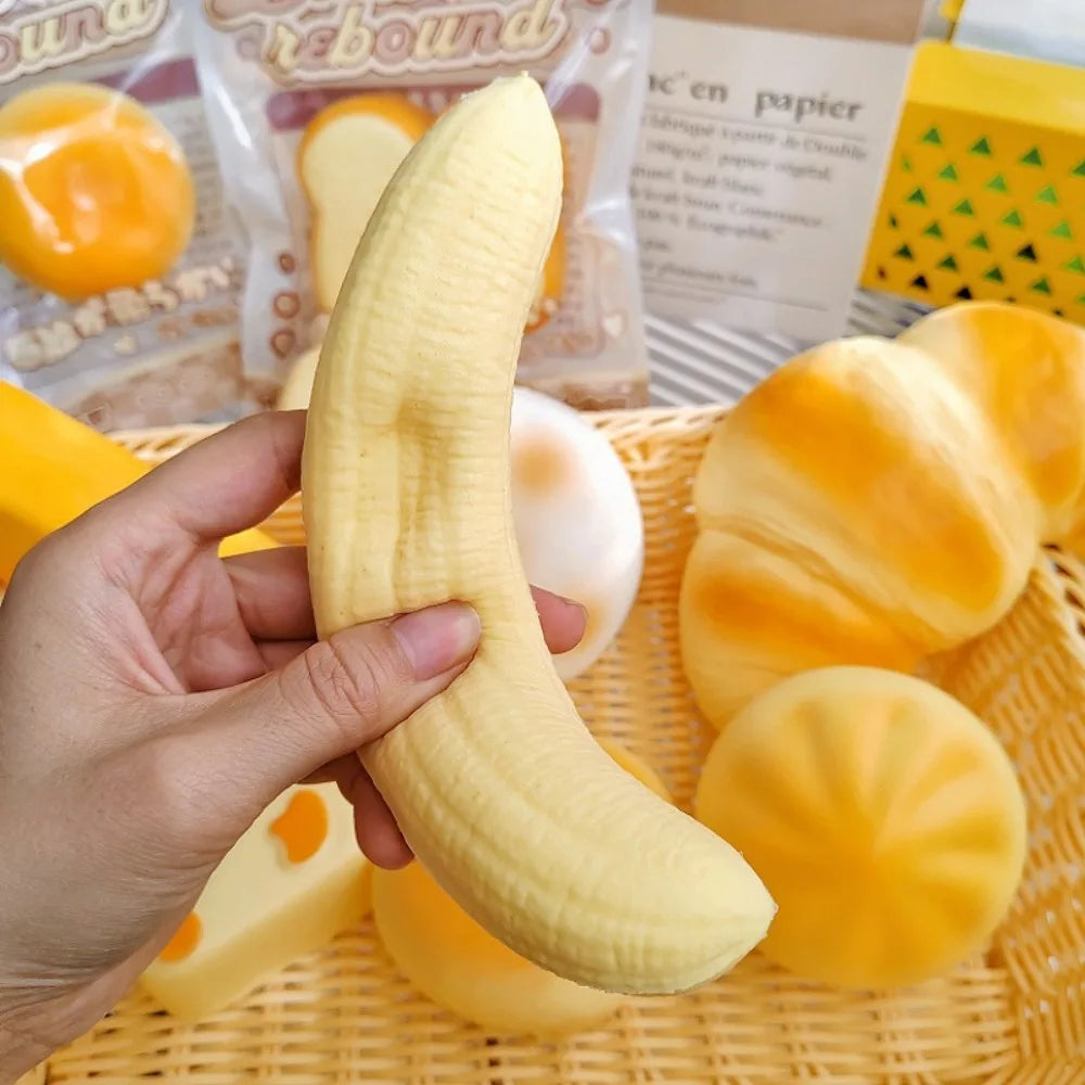 Slow Rising Banana Squeeze Toy – Sensory Fidget for Adults