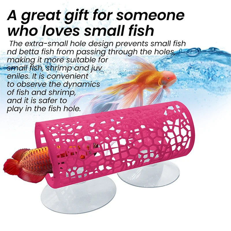 Betta Fish Hideaway Tunnel – Aquarium Hideout for Fish & Shrimp